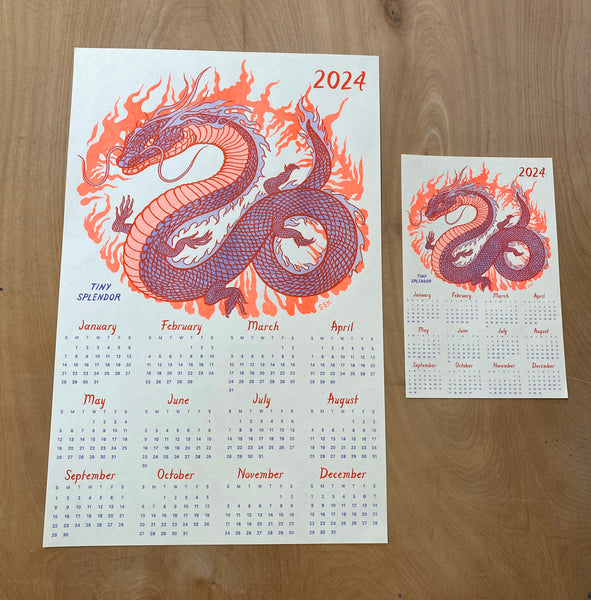 Calendar - 2024 Dragon Flames