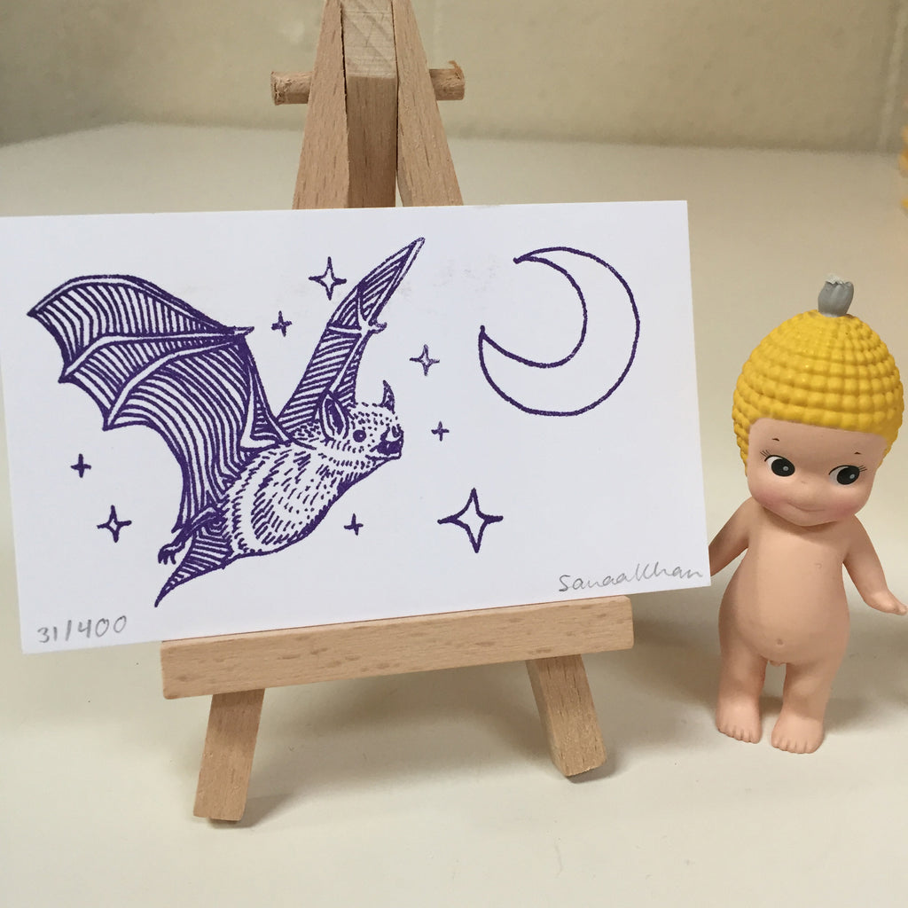 Moonflyer mini print