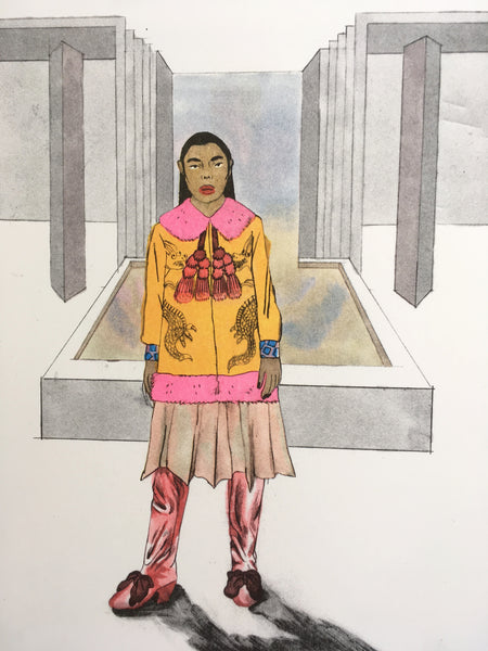 Visit at the Mormon Temple in Brand New Gucci Outfit by Melek Zertal