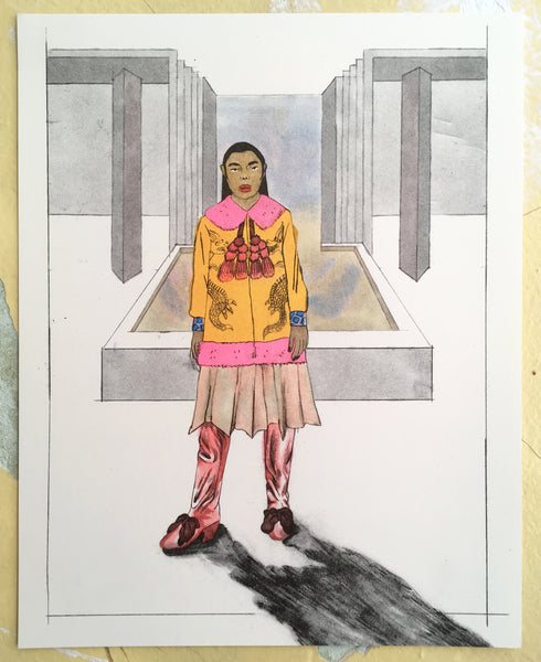 Visit at the Mormon Temple in Brand New Gucci Outfit by Melek Zertal