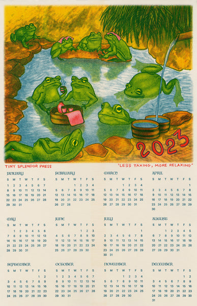 Calendar - Frogs at the Hot Springs